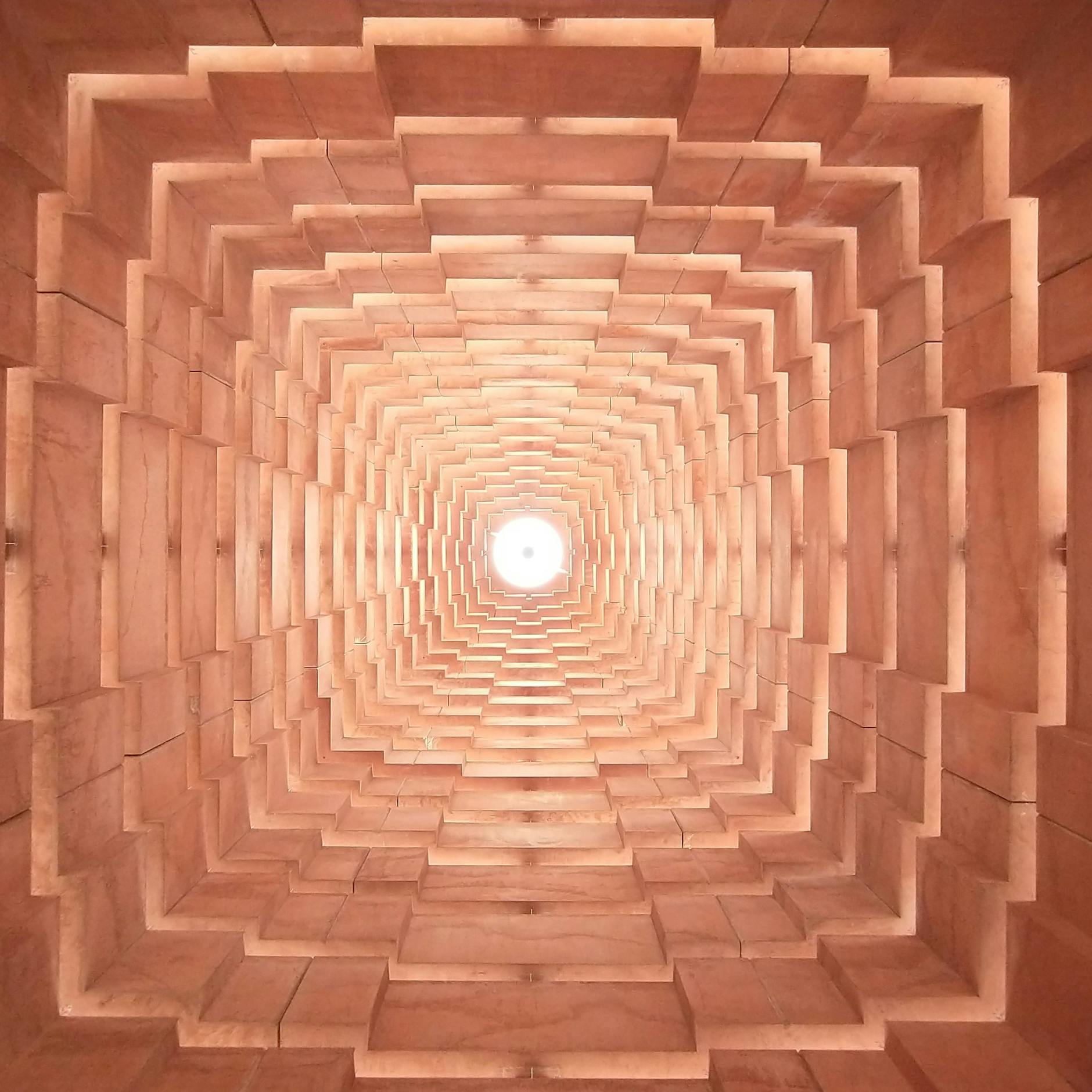 So sieht die Pagode von innen aus.