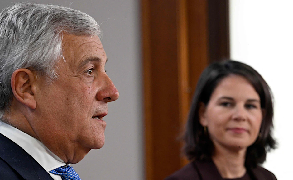 Außenministerin Annalena Baerbock mit ihrem italienischen Amtskollegen Antonio Tajani