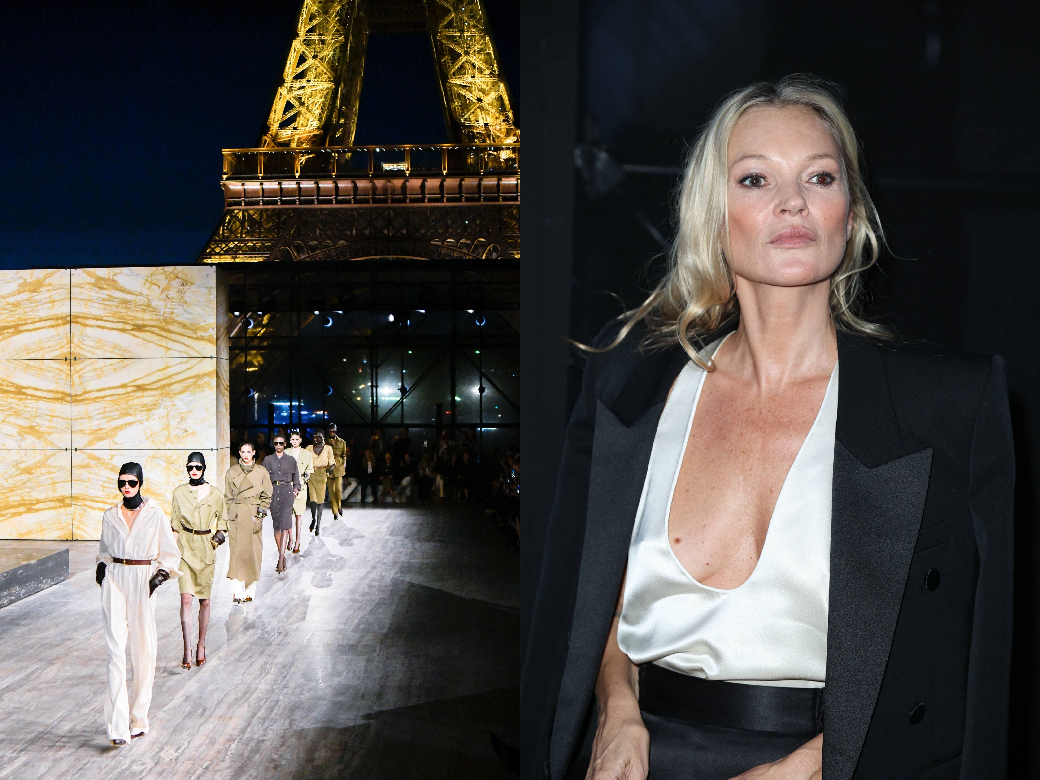 Kate Moss, Carla Bruni, Juergen Teller: Diese Promis kamen zur Saint-Laurent-Show in Paris