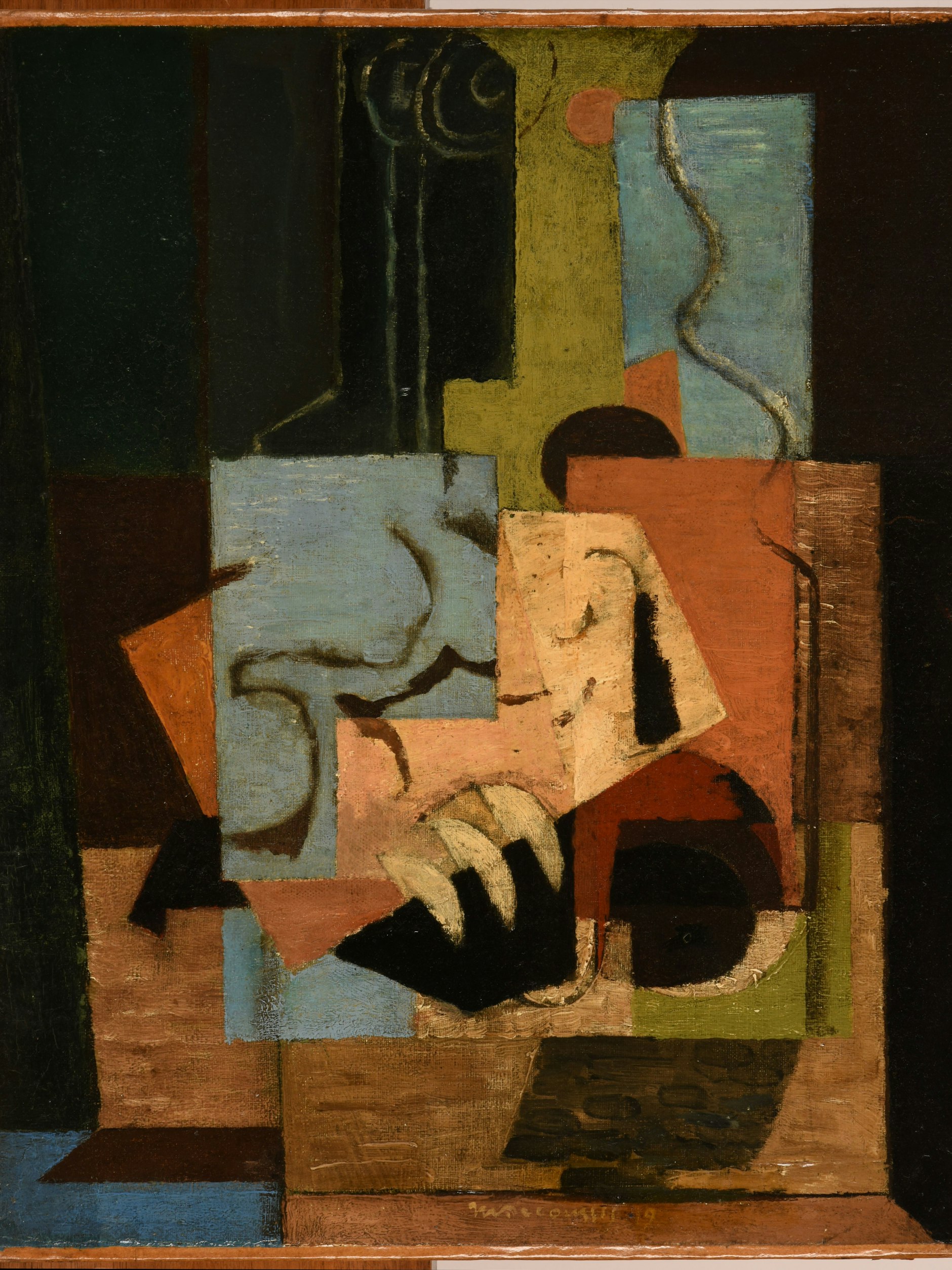 Das Bild „Composition Huile sur toile“ stammt aus dem Jahr 1919.