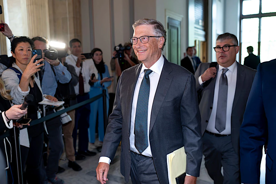 War mit von der Partie: Microsoft-Gründer Bill Gates.  