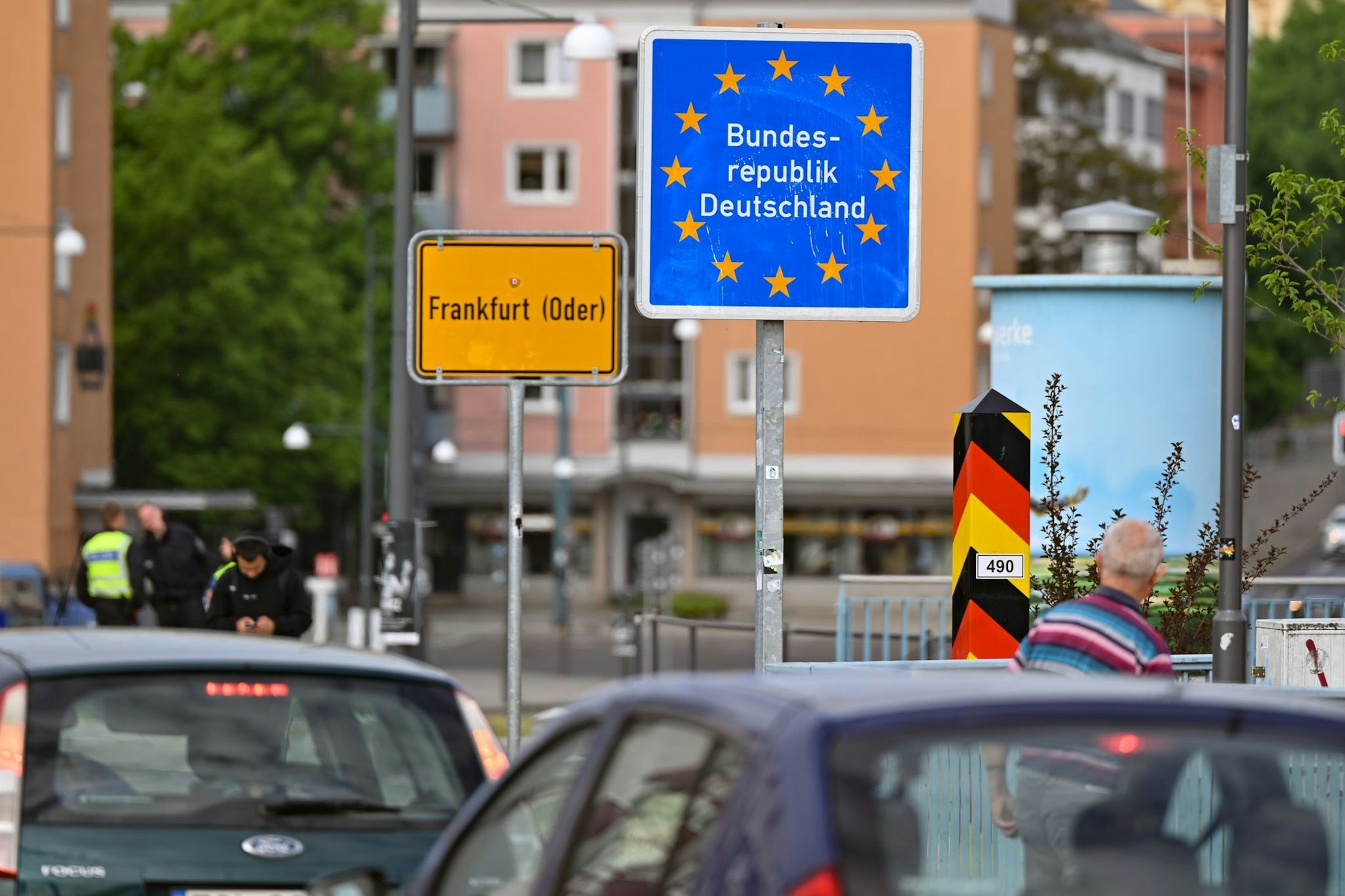 Der deutsch-polnische Grenzübergang in Frankfurt (Oder). Kommen hier stationäre Kontrollen der Bundespolizei?&nbsp;