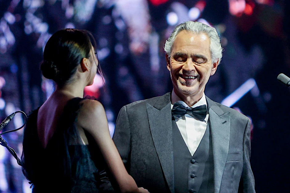 Der italienische Sänger Andrea Bocelli wird 65 Jahre alt.  
