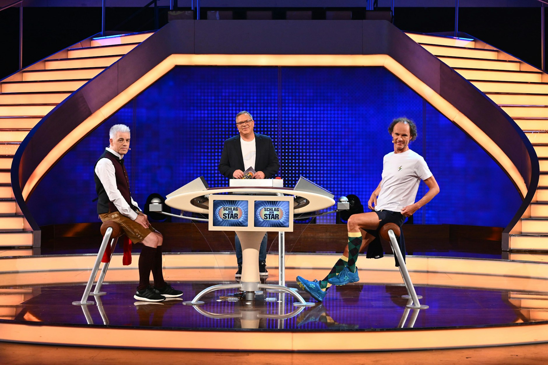 Michael Mittermeier und Olaf Schubert traten bei „Schlag den Star“ gegeneinander an.