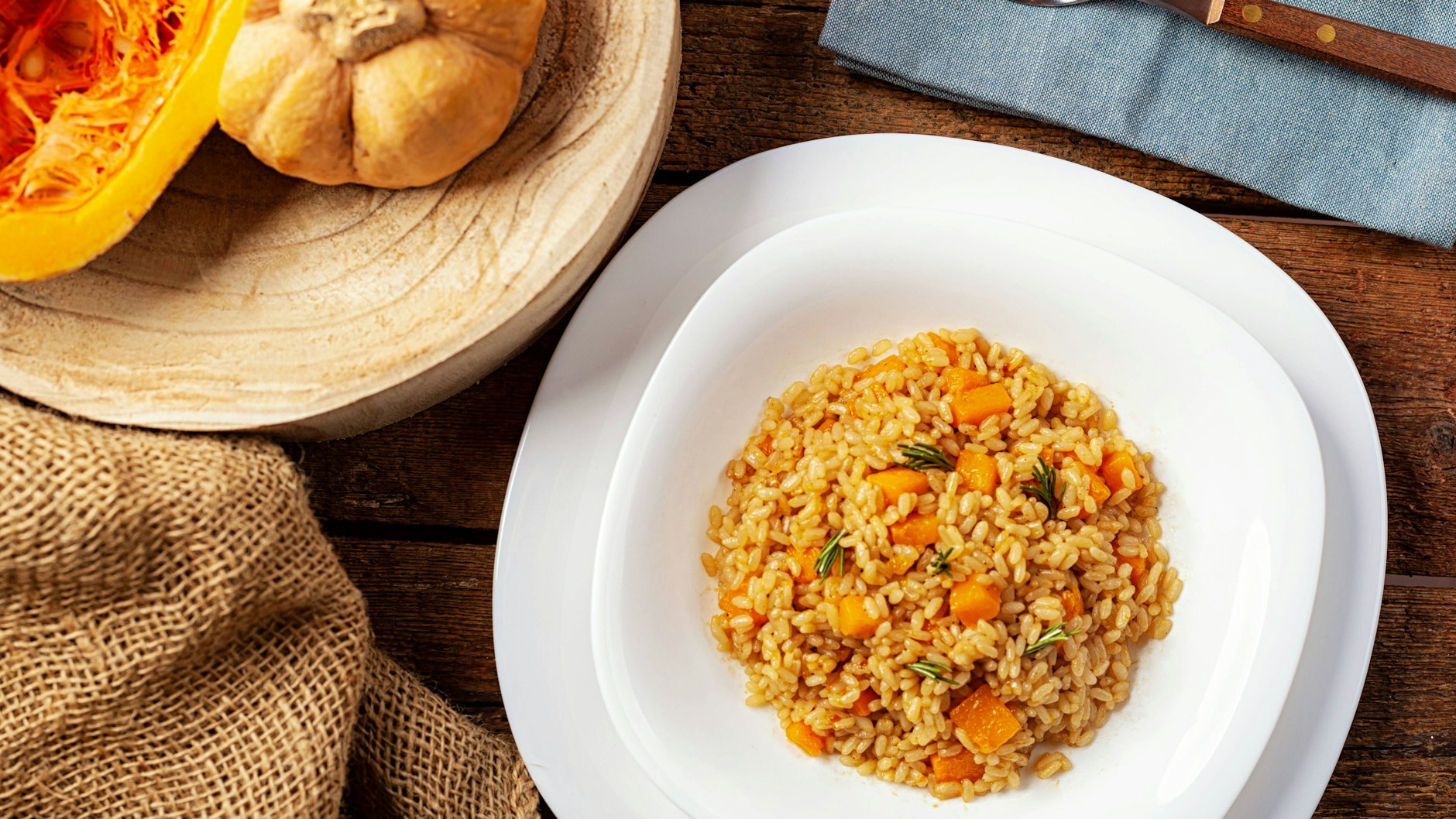 Das Kürbis-Risotto ist ein wahrer Seelenstreichler im Herbst.