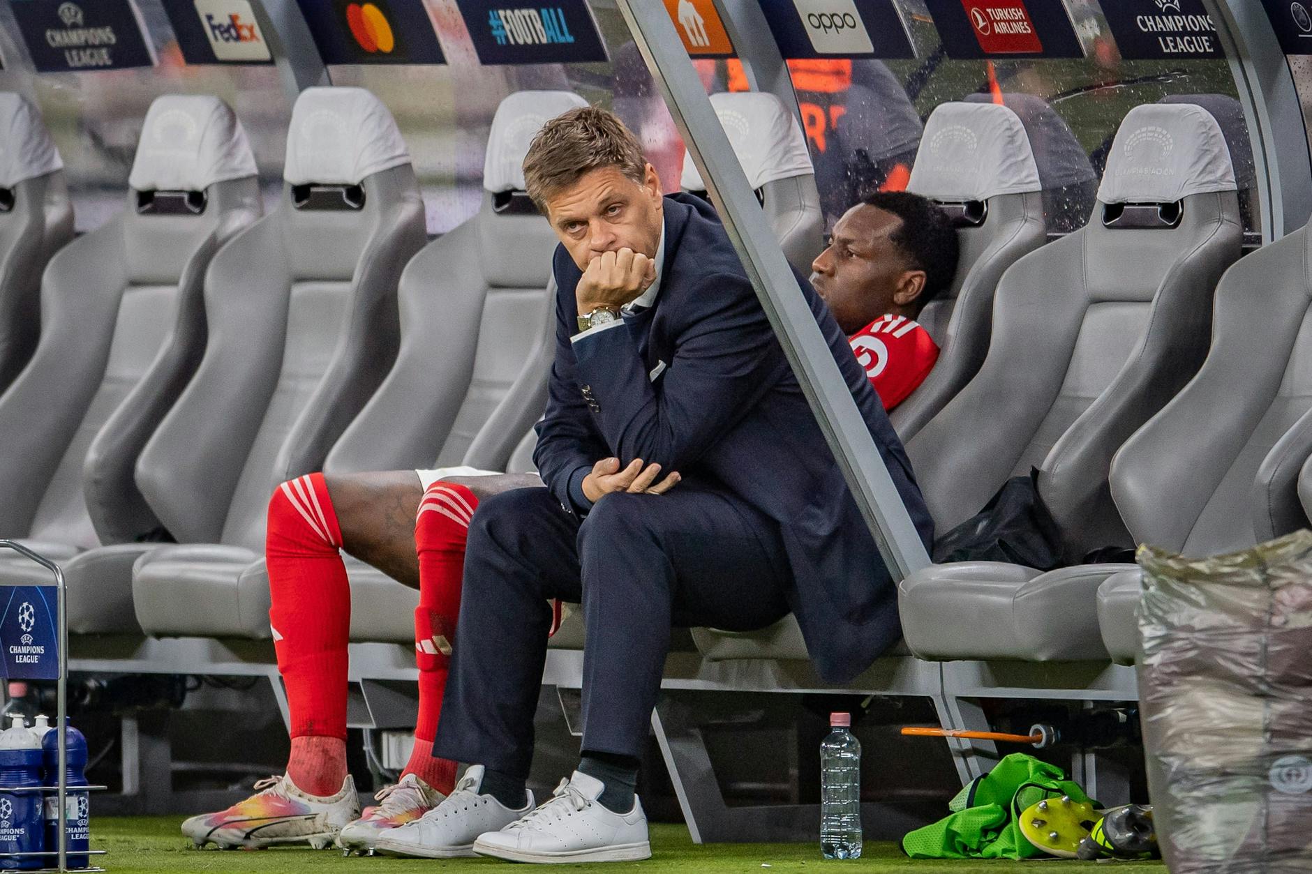 Auch Unions Manager Oliver Ruhnert und Stürmer Sherlado Becker war die Enttäuschung nach der Niederlage gegen Braga ins Gesicht geschrieben.