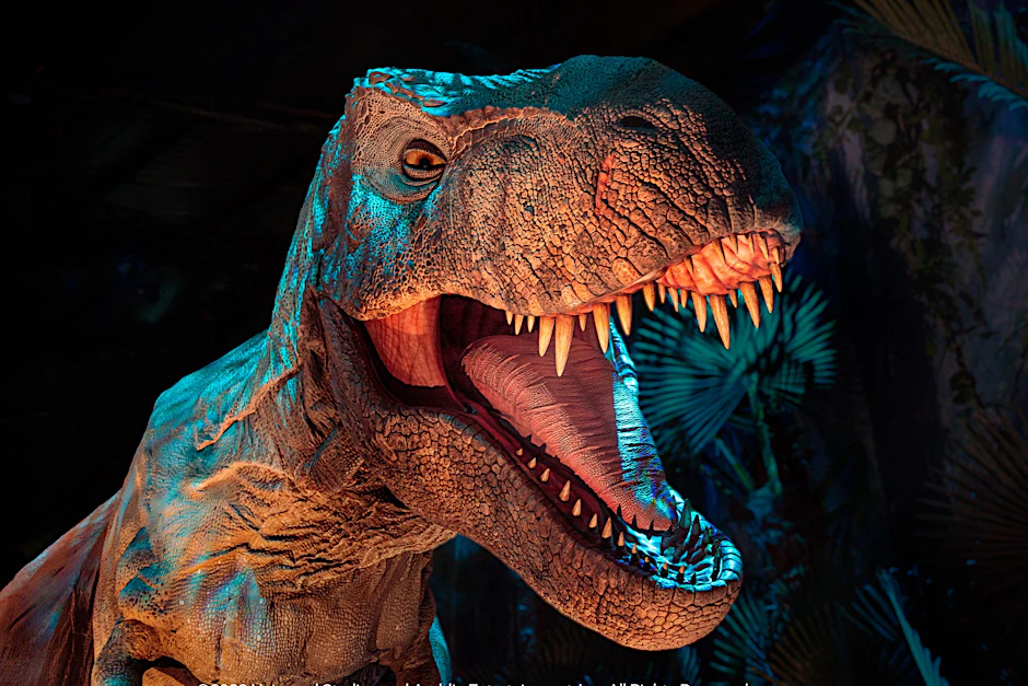 Der T. Rex aus der „Jurassic World“-Ausstellung