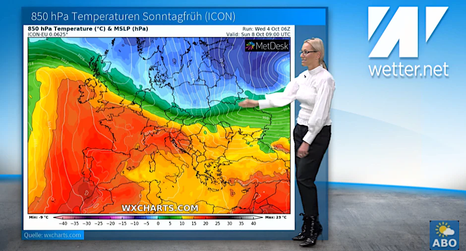 Wetter-Expertin Kathy Shrey erklärt die Luftmassengrenze, die Deutschland in Sachen Wetter zweiteilt.