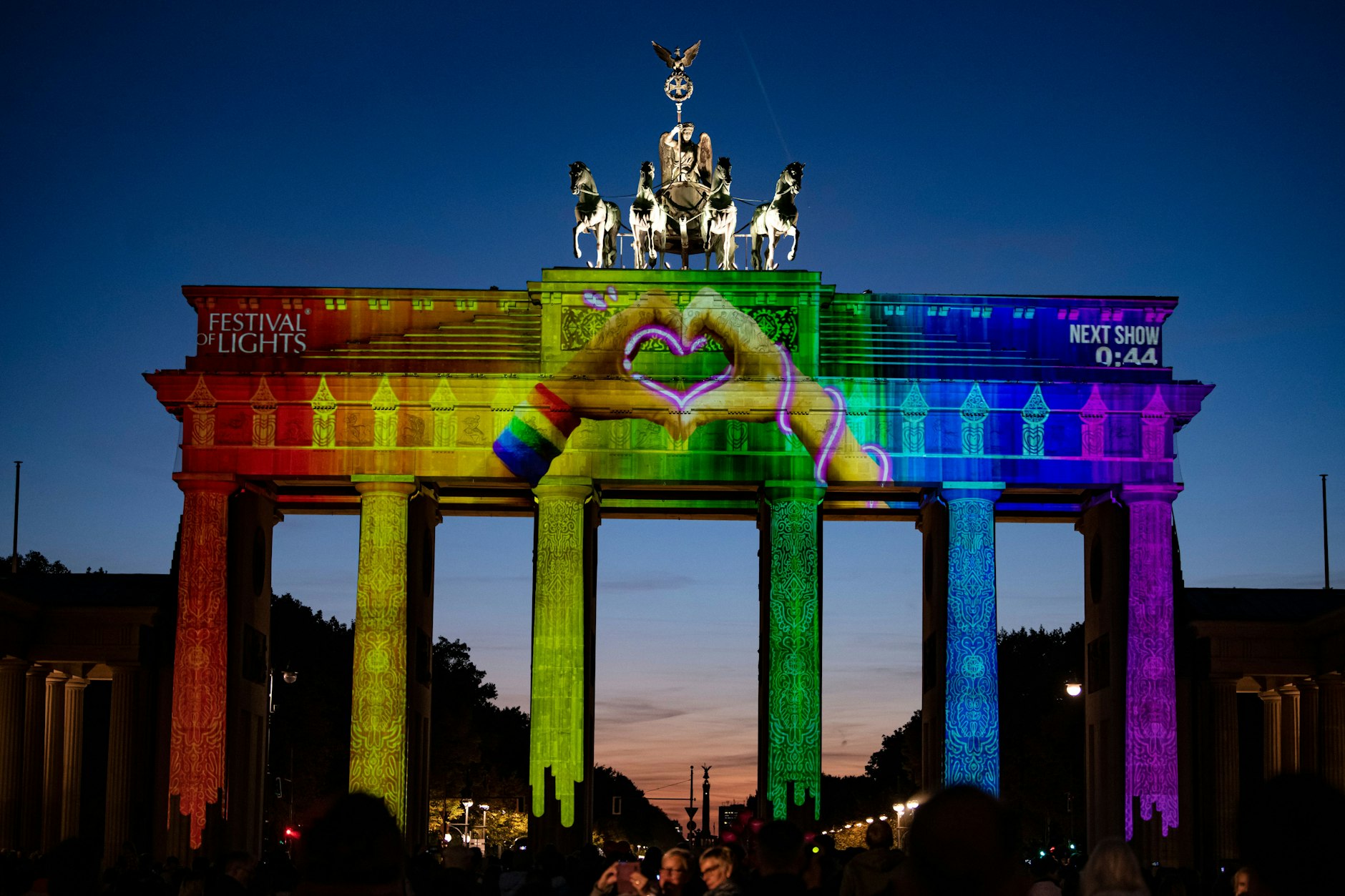 Das Brandenburger Tor beim „Festival of Lights“ vor einem Jahr&nbsp;&nbsp;