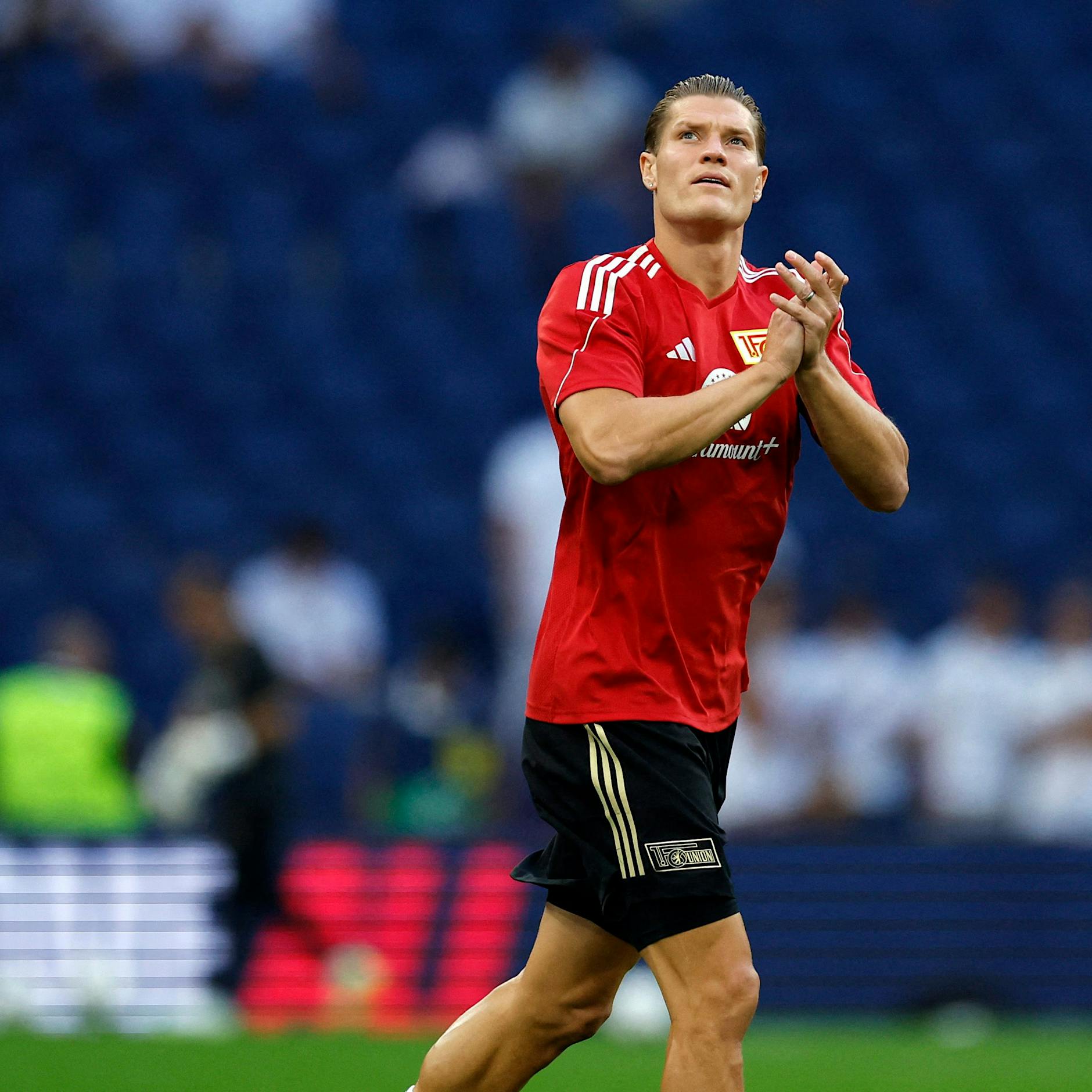 Kevin Behrens vom 1. FC Union Berlin stürmt für die Nationalmannschaft