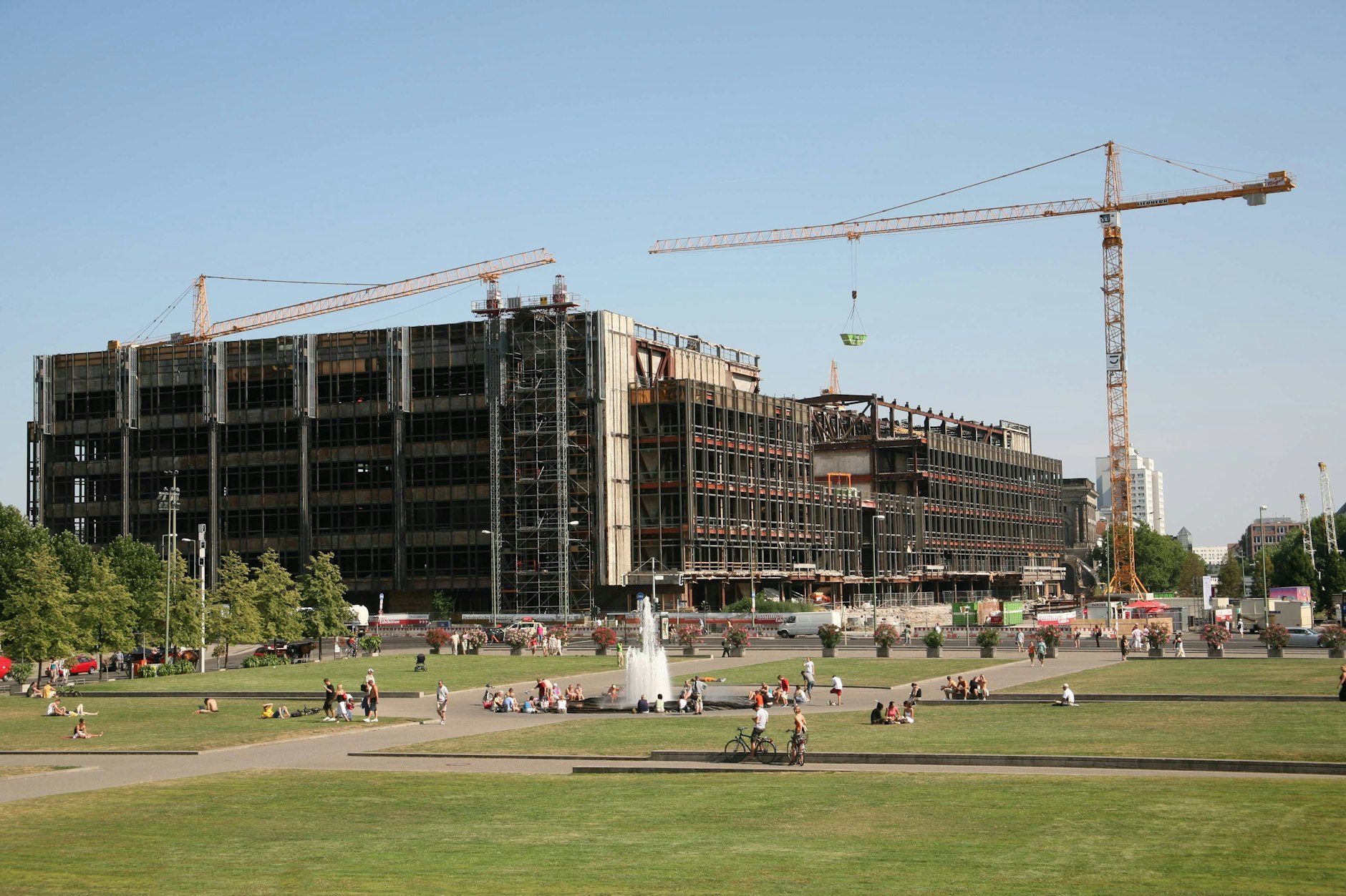 Rückbauarbeiten am ehemaligen Palast der Republik