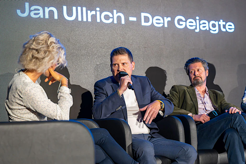 Ex-Radprofi Jan Ullrich bei der Vorstellung seiner Doku.  dpa
