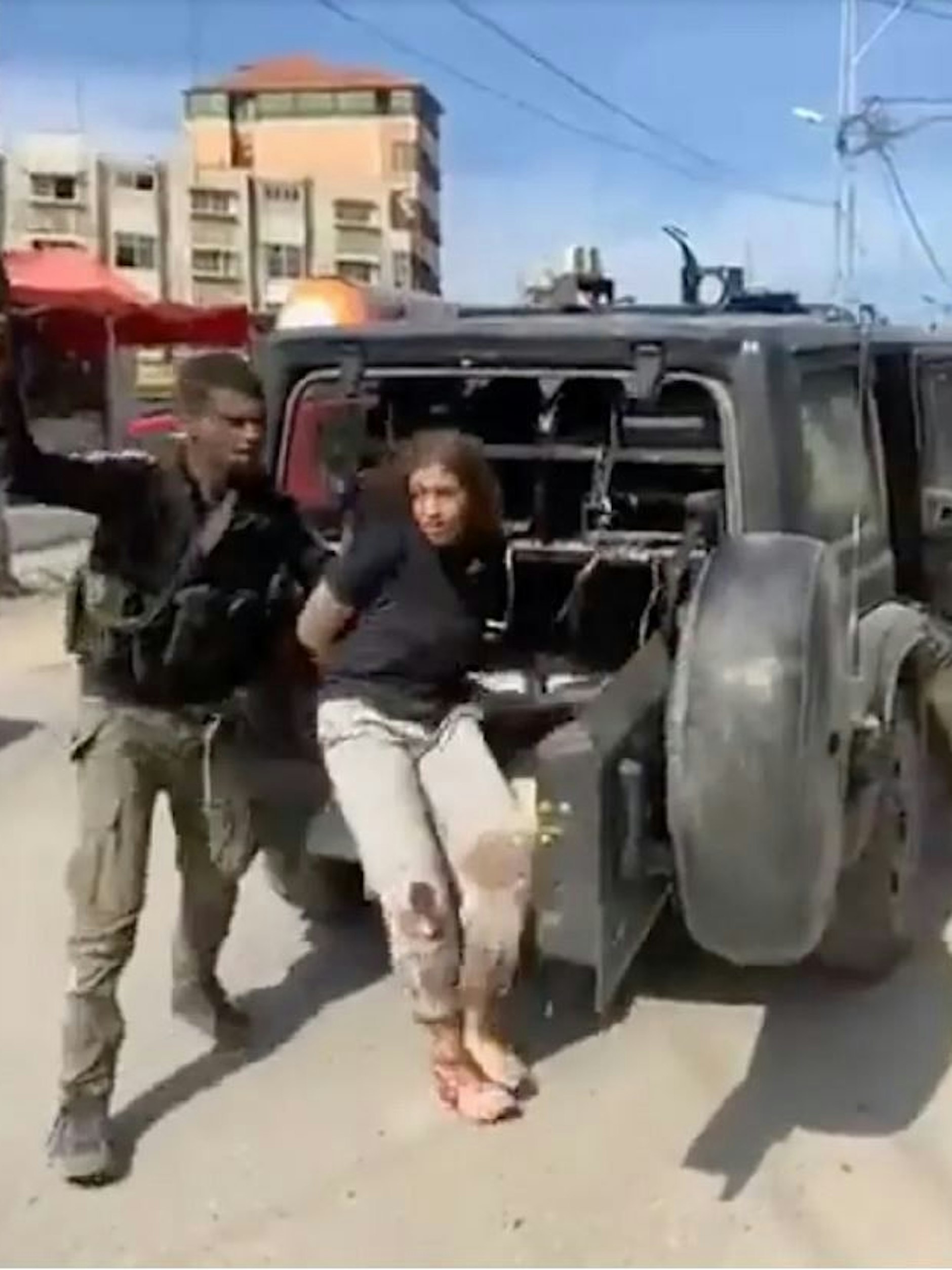 Diese Frau aus Israel soll in den Gaza-Streifen verschleppt worden sein. 