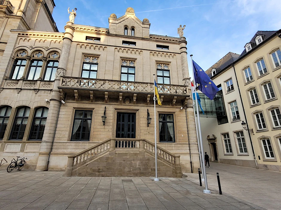 PRODUKTION - Das Parlamentsgebäude in Luxemburg.  