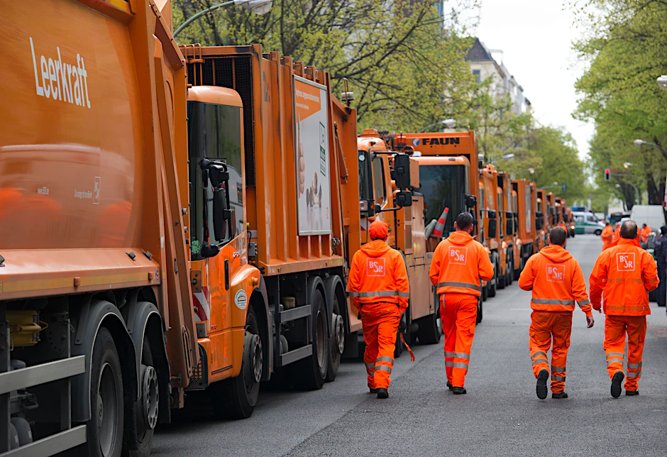 Aufgrund von Personalversammlungen ist die Stadtreinigung von Berlin in dieser Woche eingeschränkt.