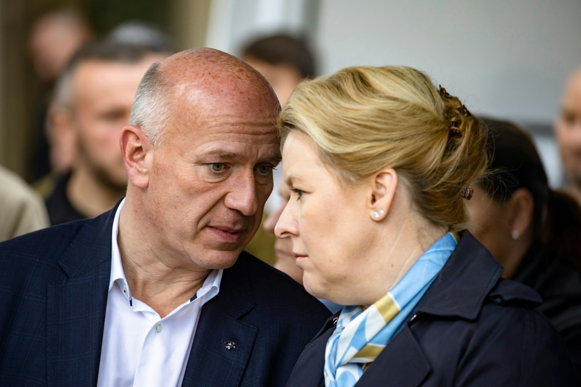 Keine Mehrheit: Der Regierende Bürgermeister Kai Wegner (CDU) und Wirtschaftssenatorin Franziska Giffey (SPD).