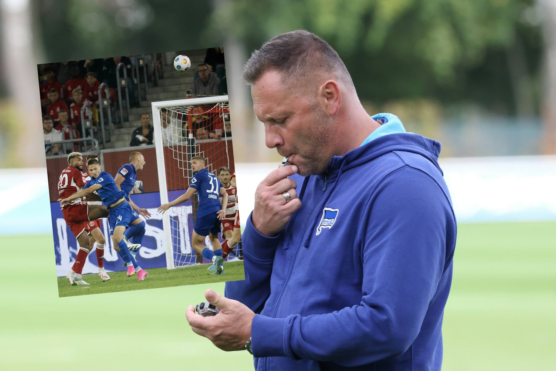Papa Pal Dardai schaut auf die Stoppuhr: Nur 33 von 810 Minuten standen seine drei Söhne Palko, Marton und Bence für Hertha BSC gemeinsam auf dem Platz.&nbsp;