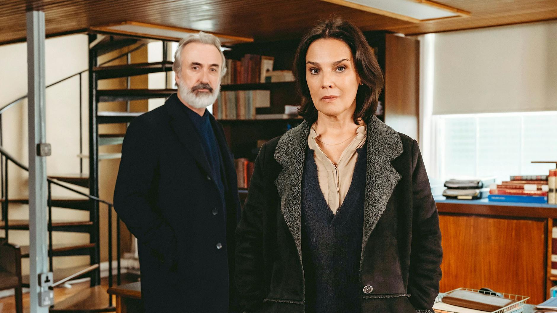 Désirée Nosbusch als Polizeipsychologin Cathrin Blake in „Der Irland-Krimi“.