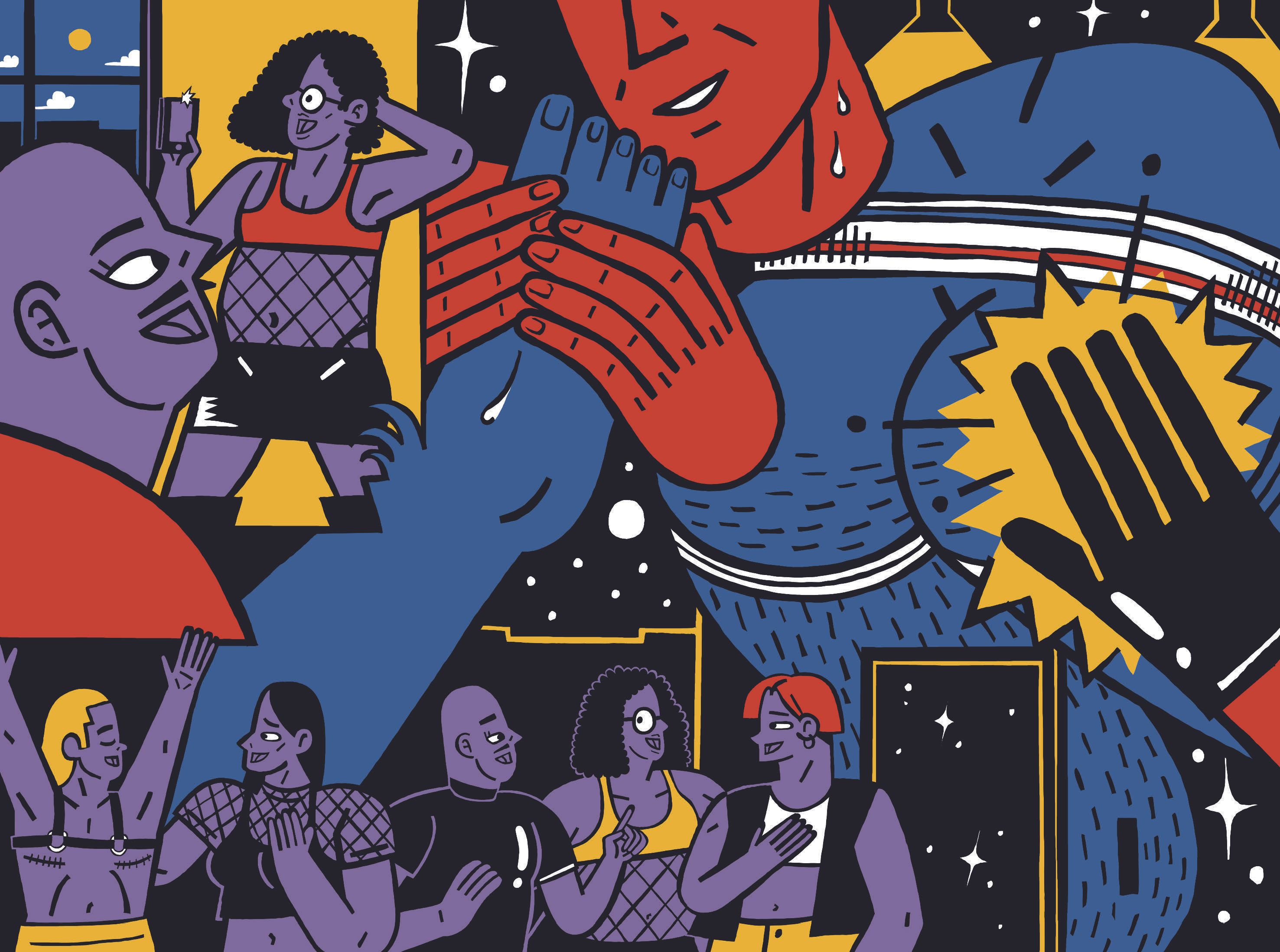 Playparty in Berlin-Kreuzberg: Latexfreuden, Mund-Delight, Spanking und Happy Feet