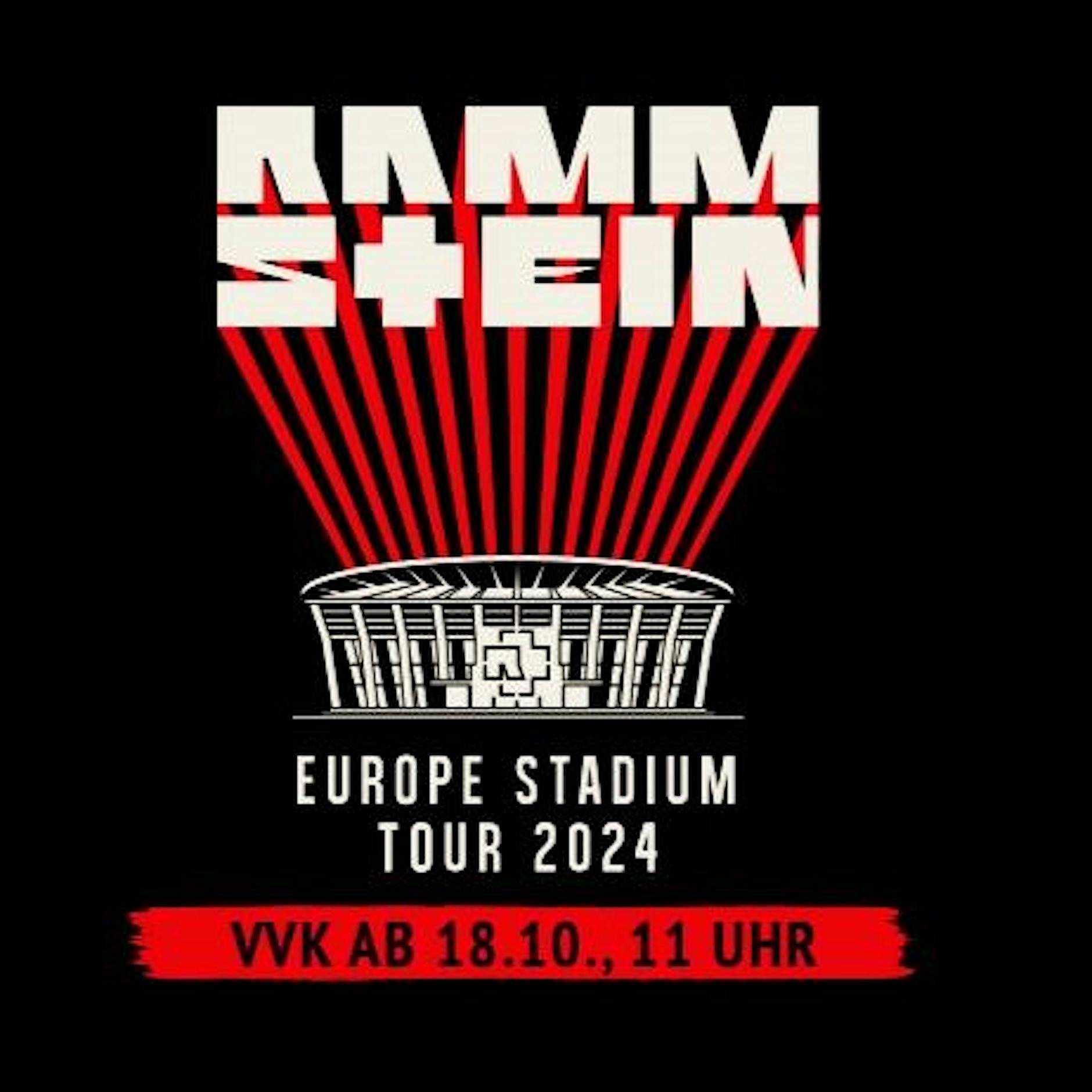 Rammstein Stadion-Tour 2024 | Tickets Presale ab 18.10.23 hier!