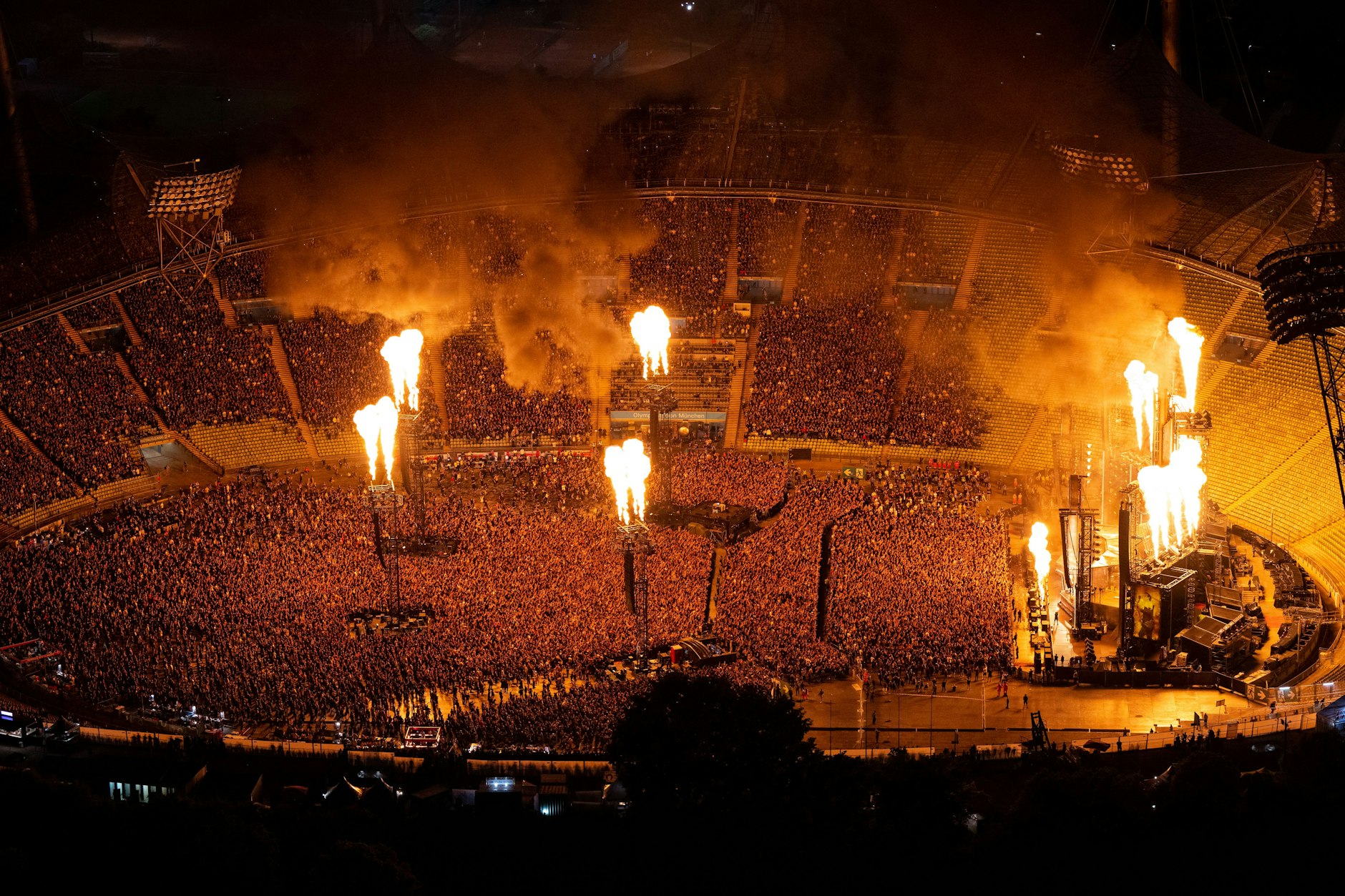 Rammstein, hier beim Auftritt im Münchener Olympiastadion 2023