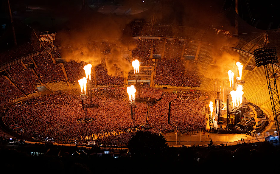 Rammstein, hier beim Auftritt im Münchener Olympiastadion 2023