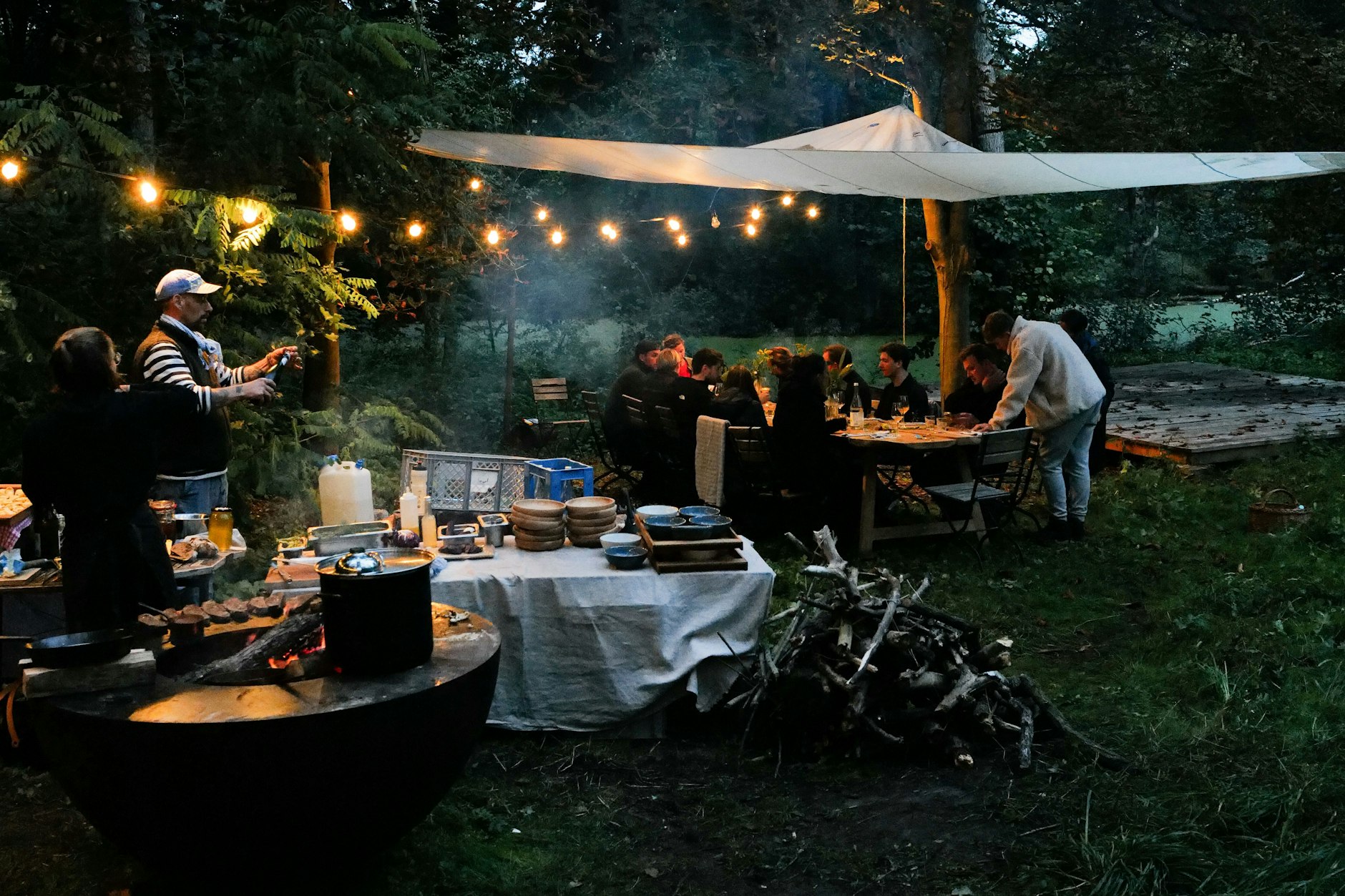 Sieht gemütlich aus. Und lecker! Bis dahin war es aber ein wirklich langer Tag.