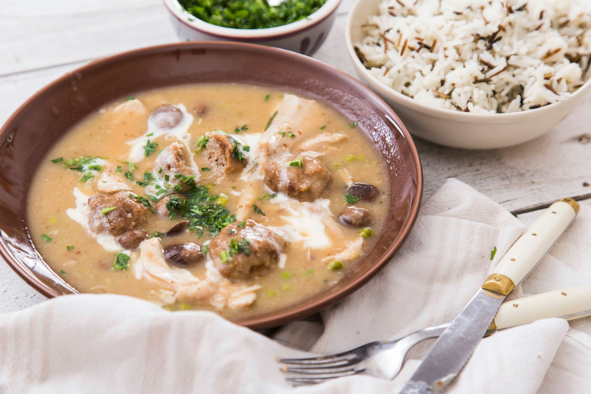 Hühnerfrikassee nach einem Original-Rezept von DDR-TV-Koch Kurt Drummer.