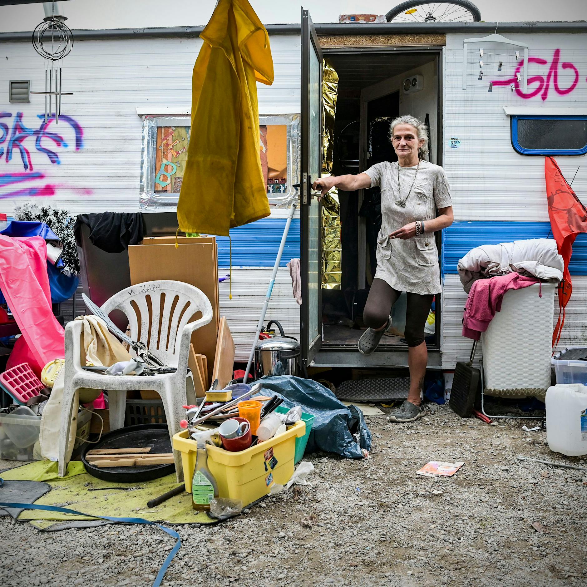 Endgültig Strom weg im Lichtenberger Trailerpark