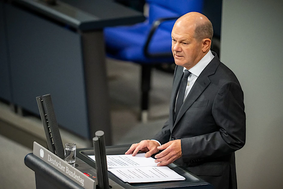 Kanzler Scholz hat nach den Terrorangriffen auf Israel eine Regierungserklärung abgegeben.  