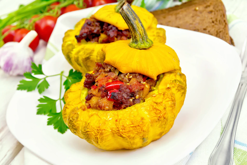 Geniales Herbst-Rezept: Gefüllter Kürbis mit Hackfleisch und viel Käse