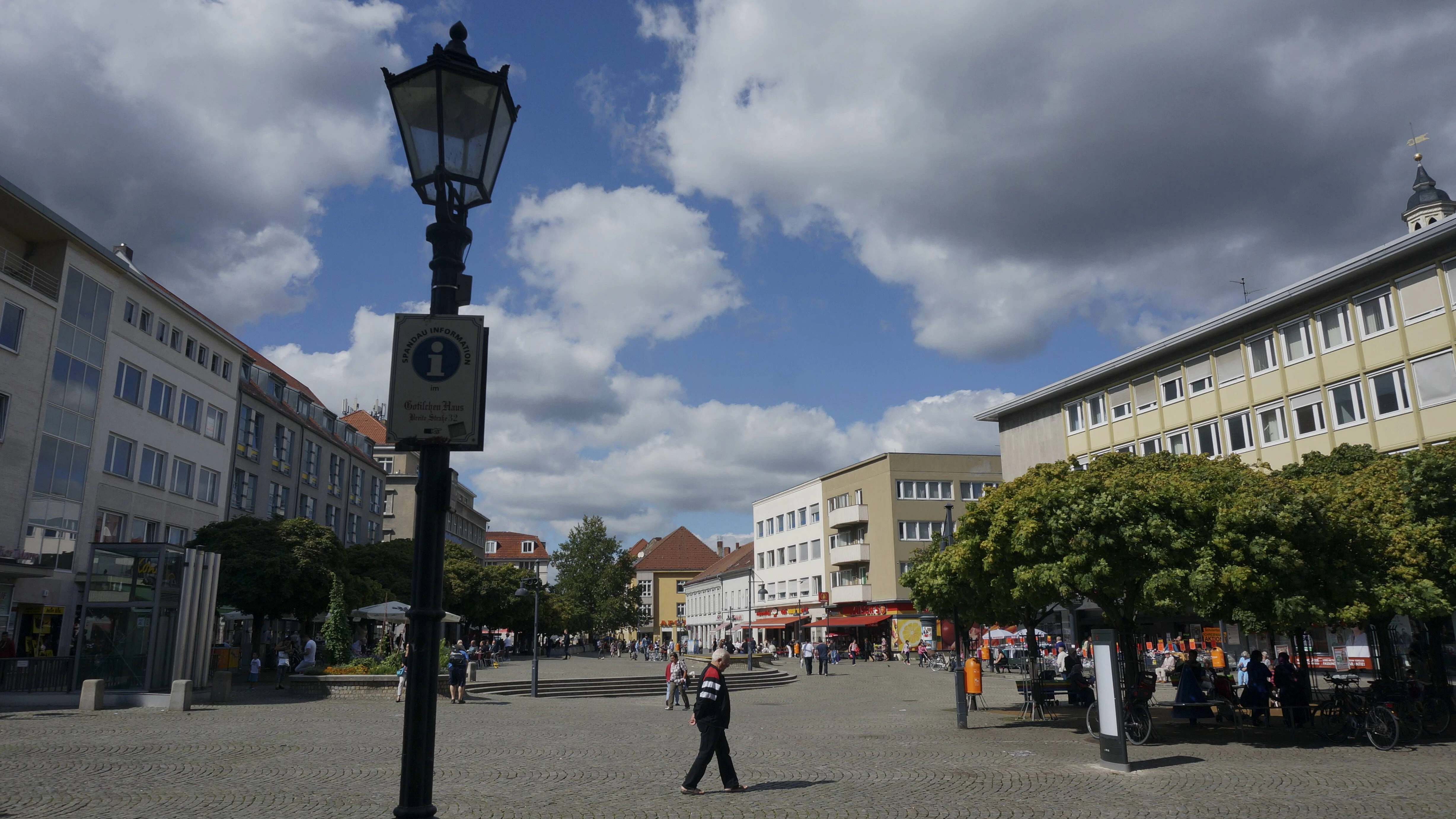 So sieht der Marktplatz in Spandau aktuell aus.