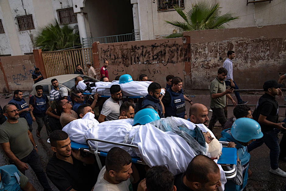 Die beiden palästinensischen Reporter Mohammed Soboh and Said al-Tawil starben am 10. Oktober bei israelischen Luftangriff.