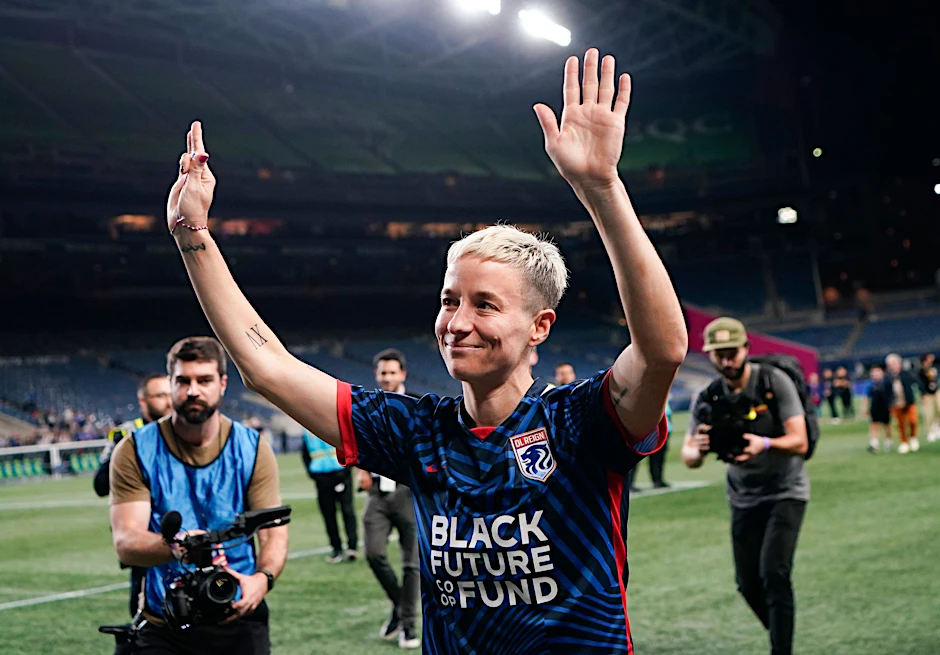 Megan Rapinoe verabschiedete sich in Seattle.  