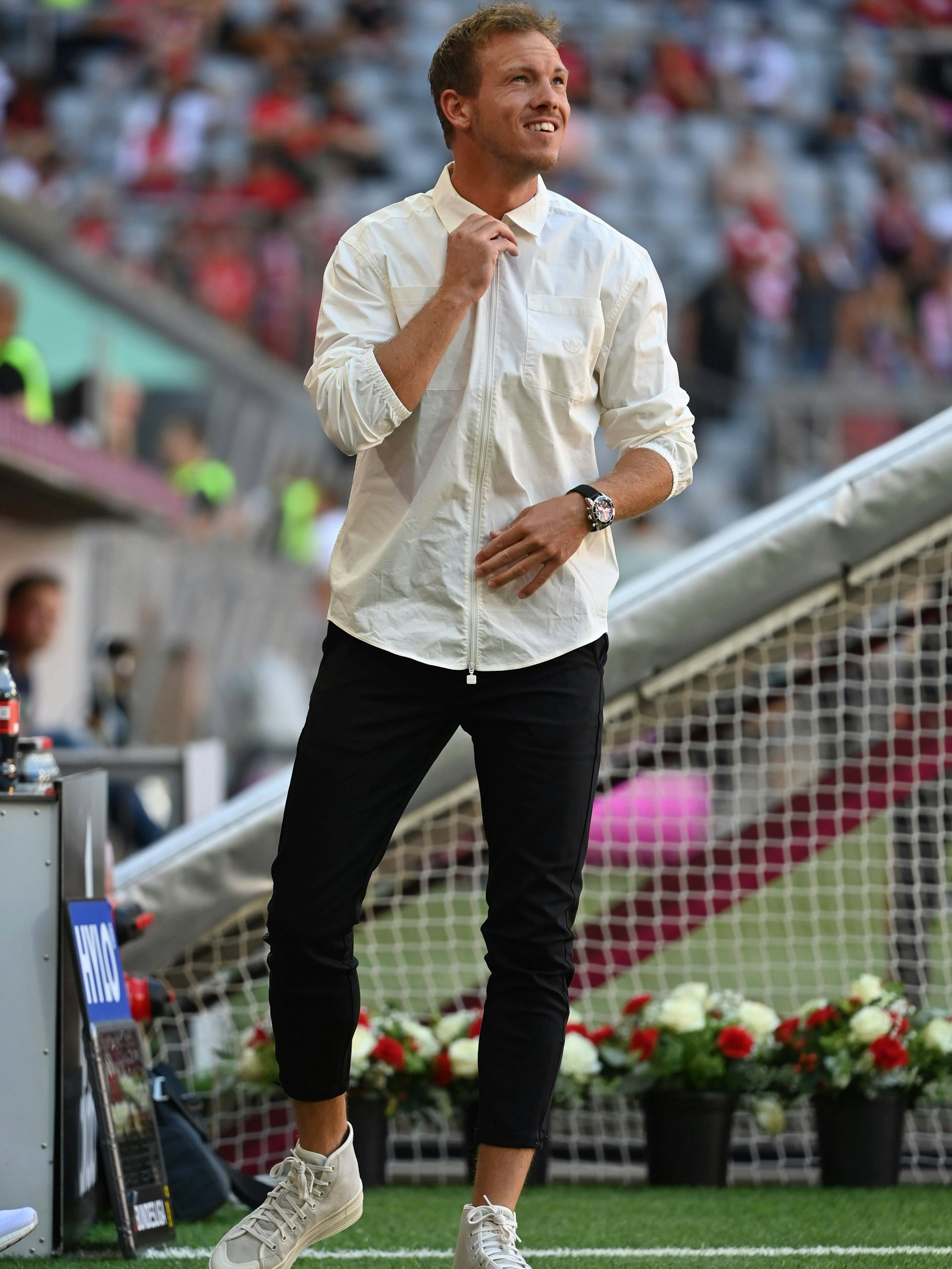 Schick für die Seitenlinie: Julian Nagelsmann sorgte schon beim FC Bayern mit seinen Outfits für Gesprächsstoff.