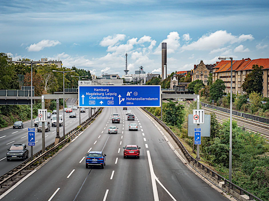 Die Berliner Stadtautobahn A100 wird in der Nacht zu Freitag auf Höhe des Kaiserdamms gesperrt.&nbsp;