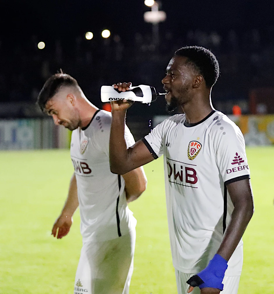 Endlich zurück: McMoordy Hüther will am Freitag mit dem BFC Dynamo wieder einen großen Schluck aus der Punkte-Pulle nehmen.