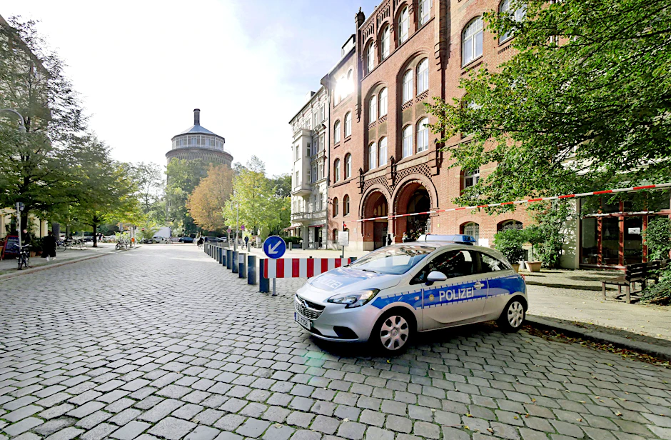 Auch die Synagoge in der Rykestraße (Prenzlauer Berg) steht unter Polizeischutz.