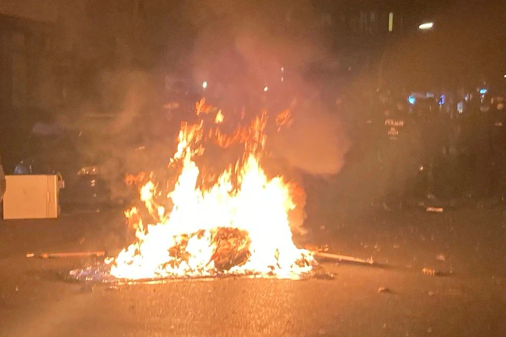 Bei der Palästinenser-Demo in Neukölln