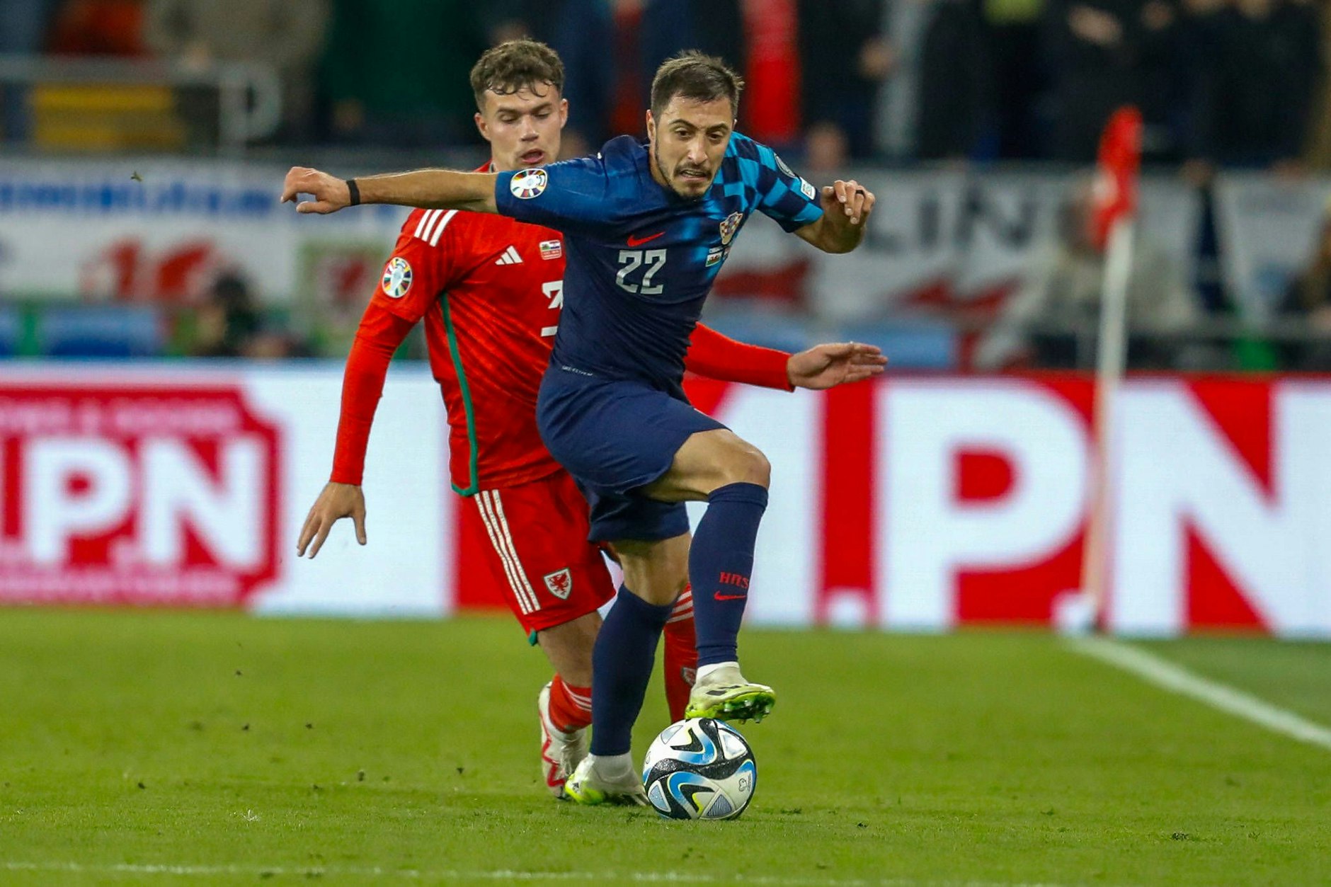 Unions rechter Verteidiger Josip Juranovic musste angeschlagen beim Kroatiens EM-Quali-Spiel in Wales (1:2) spielen und wurde verletzt ausgewechselt.