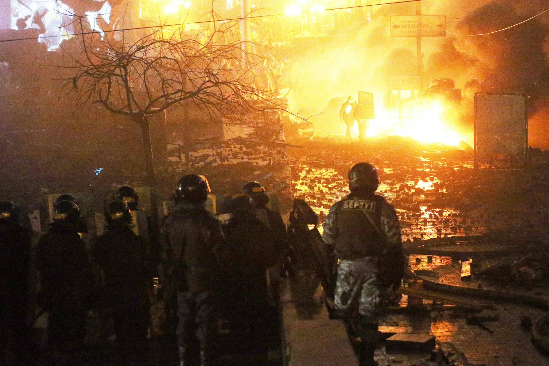 Scharfschützen der Sondereinheit „Berkut“ schossen 2014 auf Demonstranten auf dem Maidan in Kiew. Nun wurden erstmals Scharfschützen verurteilt.