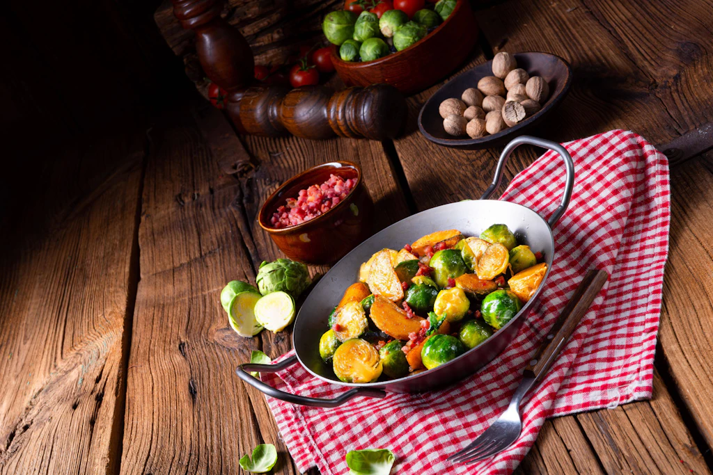 Geniales Rezept für Rosenkohl-Kartoffel-Pfanne: Köstliches Abendbrot