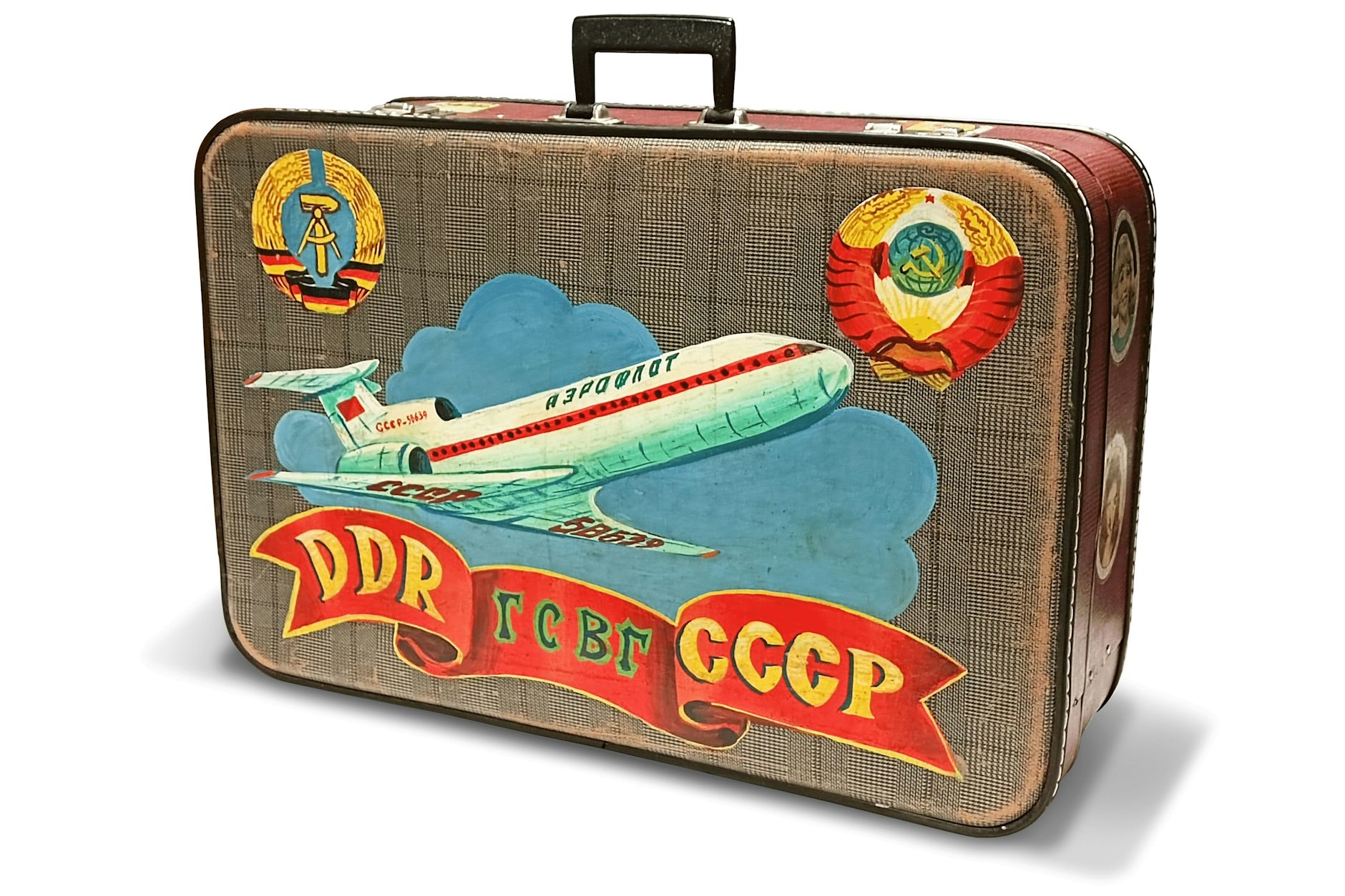 Koffer eines heimgekehrten sowjetischen Soldaten.