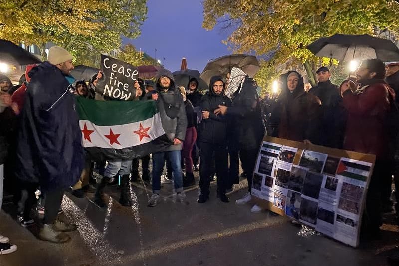 Pro-Palästina-Demonstranten am Brandenburger Tor