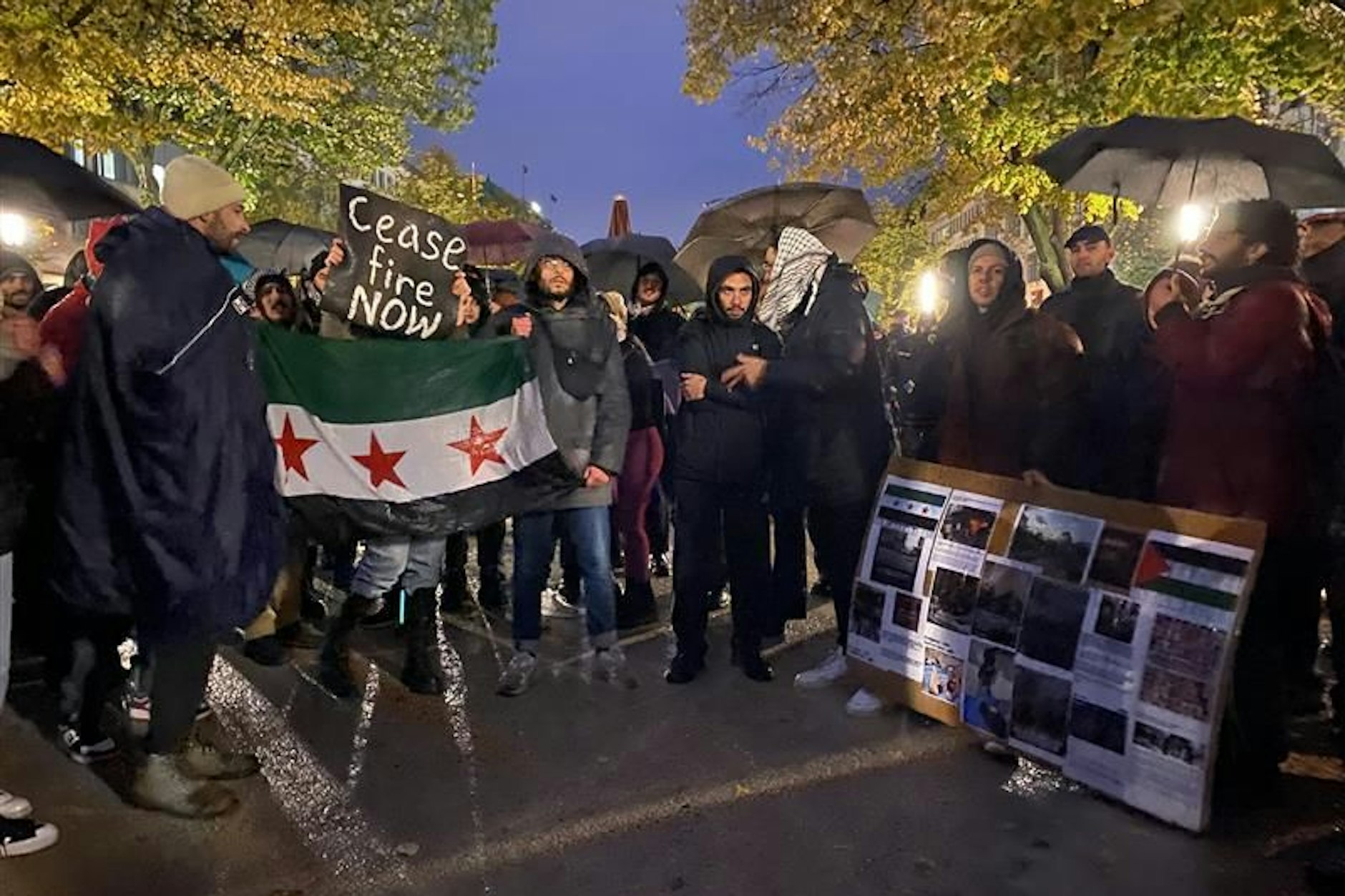 Pro-Palästina-Demonstranten am Brandenburger Tor