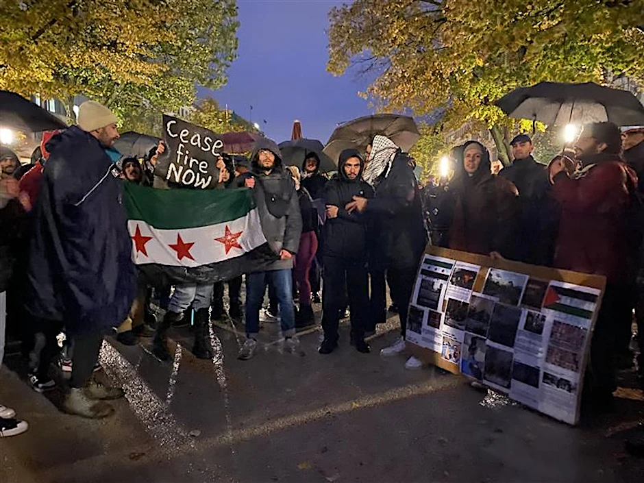 Pro-Palästina-Demonstranten am Brandenburger Tor