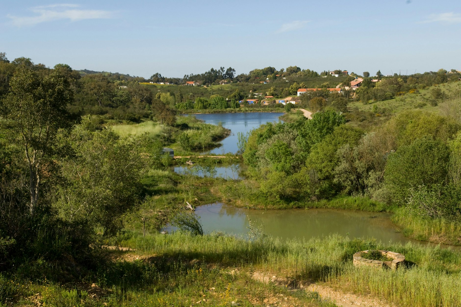 Wasserretentionslandschaft in Tamera
