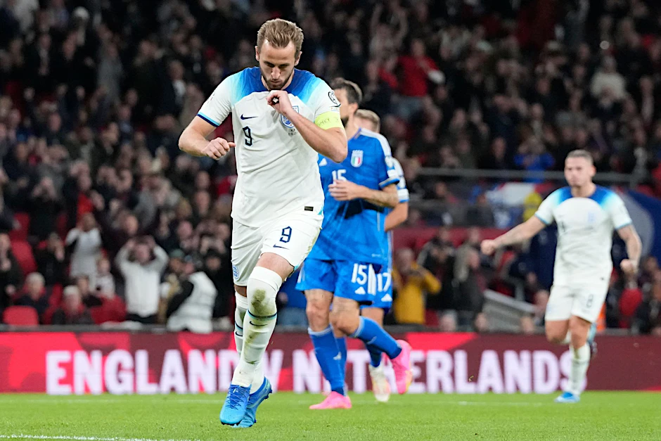 Harry Kane traf beim Sieg der Engländer gegen Italien doppelt.  