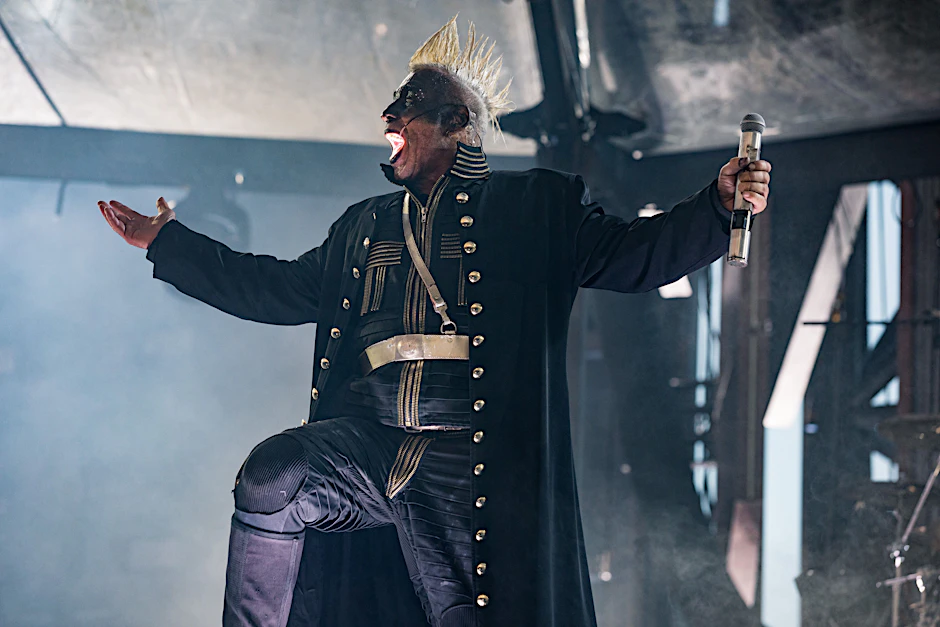 Till Lindemann, der Frontmann von Rammstein, beim Konzert der Band in Odense in Dänemark. Wird die Show bei der Tour im Jahr 2024 die gleiche sein?