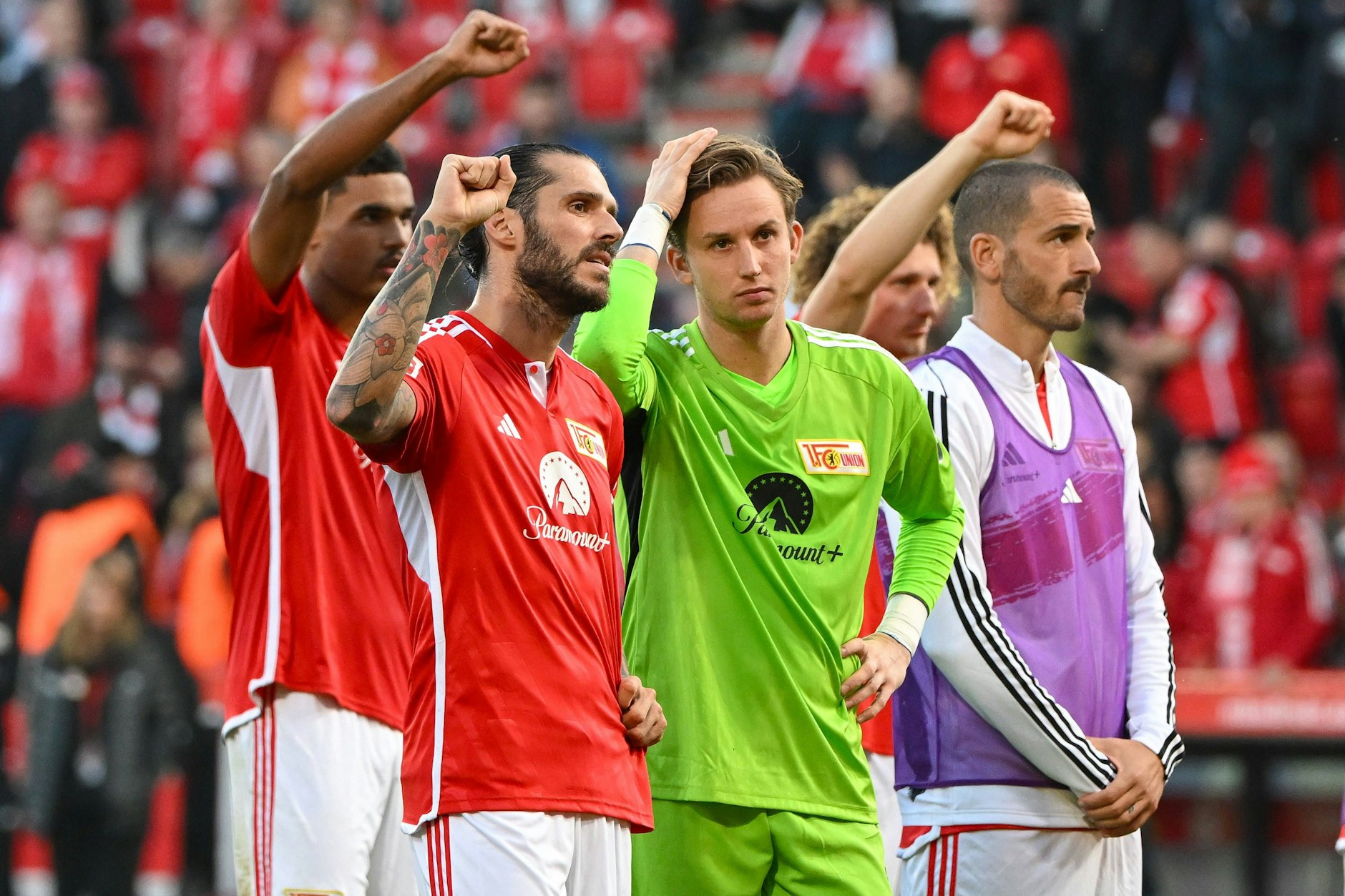 Müde, frustriert und ratlos: Die Spieler des 1. FC Union nach der Pleite gegen Stuttgart.